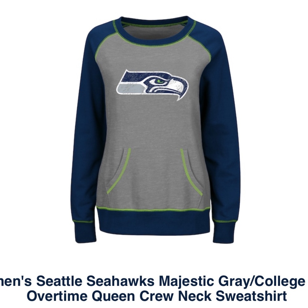 NWT Womens NFL Seahawks Crew Neck Sweatshirt small
